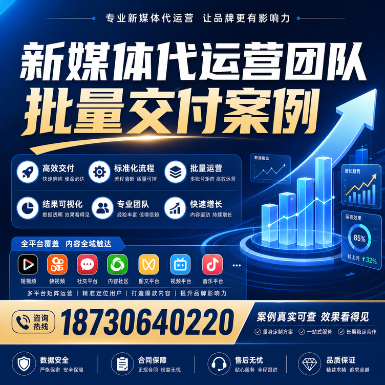 新余代运营公司多客户账号批量高效交付案例