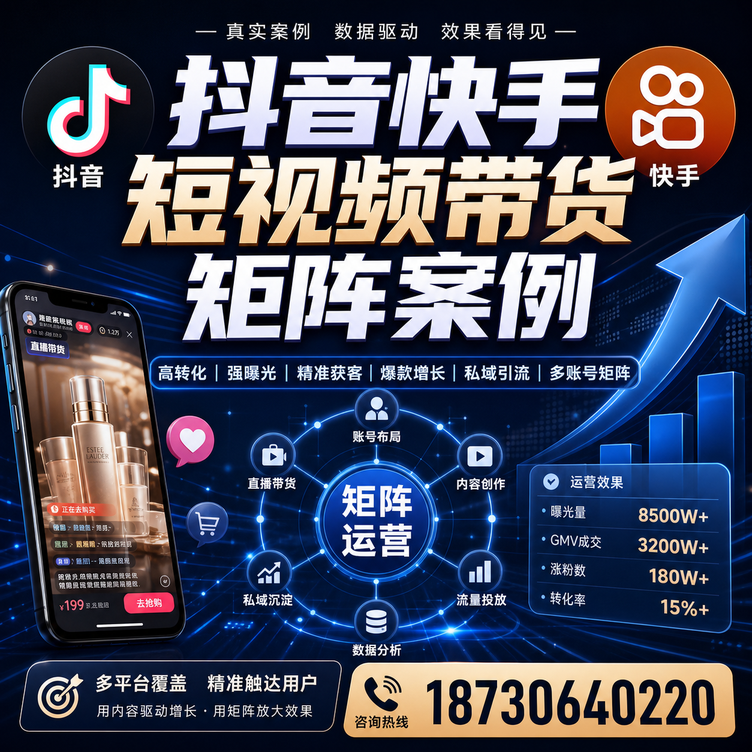 新余短视频带货团队多平台矩阵自动分发案例